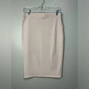 Forever 21 Light Pink Ribbed Pencil  Skirt Size Large